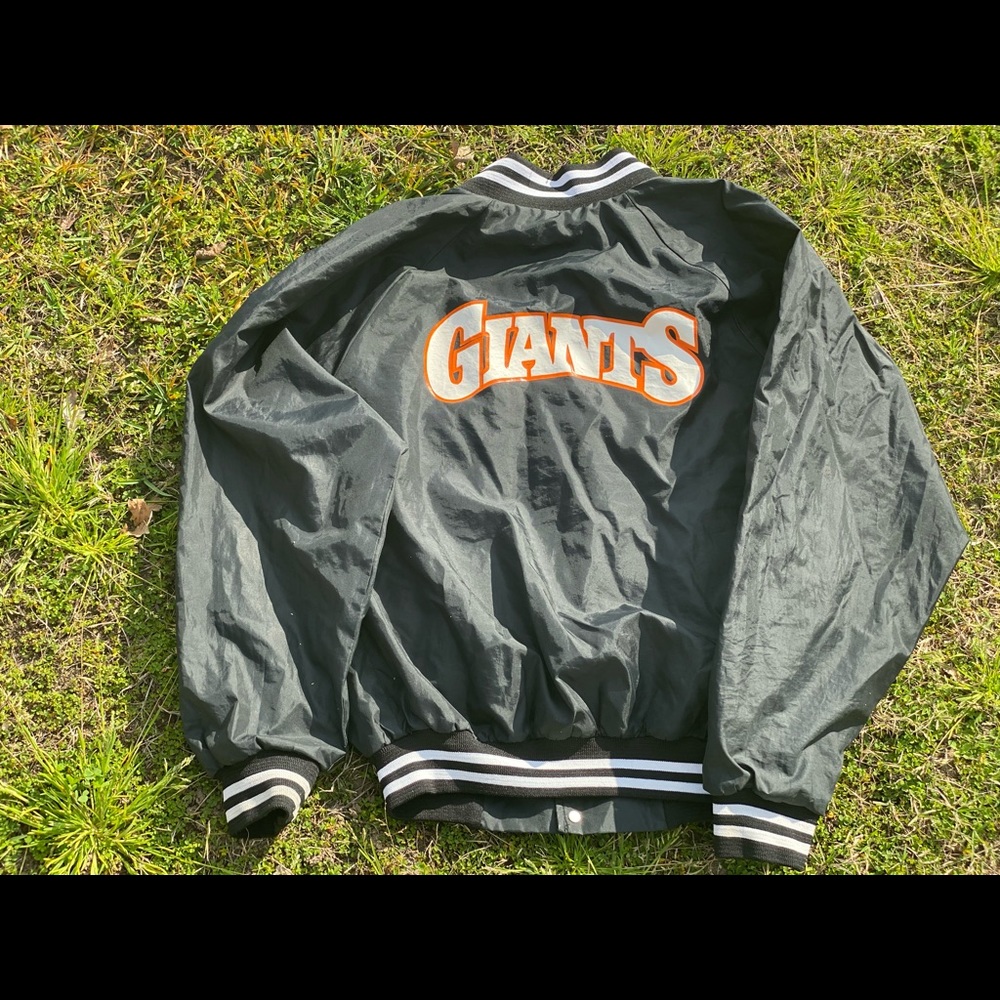VINTAGE GIANTS NYLON BOMBER JACKET